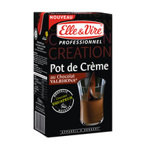 Pot de crème au chocolat Valrhona 1L