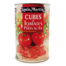 Peeled french tomato cubes in juice 5/1