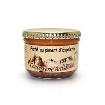 Pâté artisanal au piment d'Espelette porc français bocal 180g