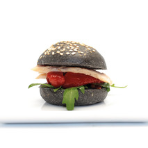 ❆ Baby black premium burger bread 150x18g