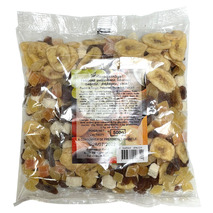 Mix of dried exotic fruits (grape, banana, papaya, pineapple, coconut) bag 500g