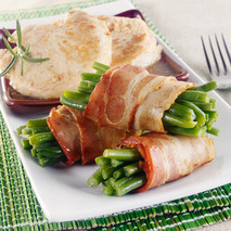 ❆ Green bean bunches wrapped in bacon 9x90g