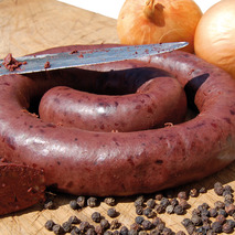 Black pudding with onions french pork vacuum packed ±1.5kg