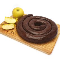 Curled black pudding with apples LPF vacuum packed ±1.5kg