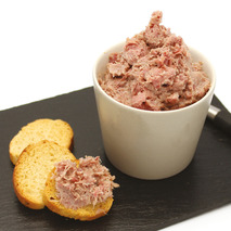 Rillettes artisanales d'oie 70% terrine ±2kg