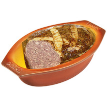 Traditional rabbit style french meat stoneware terrine 3kg