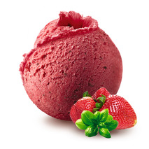 ❆ Strawberry and basil sorbet 2.5L