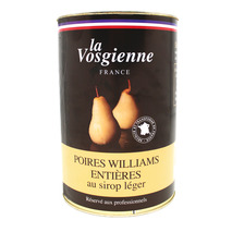 Whole french Williams pears in light syrup 5/1