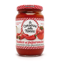 Rustic tomato and chilli pepper sauce jar 350g