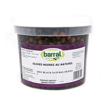 Black olives in natural juice 2.5kg