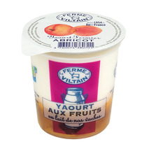 Whole french milk farm yoghurt apricot 180g