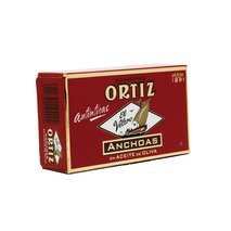 Anchovy fillets in olive oil tin 110g
