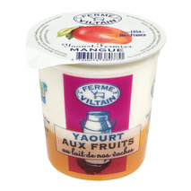Whole french milk farm yoghurt mango 180g