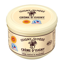Crème fraîche d'Isigny AOP 40% pot en verre 20cl