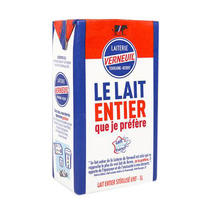 UHT full-fat milk french origin 1L