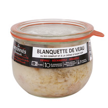 Blanquette de veau normand au riz complet et crème d'Isigny AOP verrine 375g
