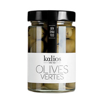 Pitted green olives jar 310g