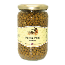 Petits pois extra fins bocal 660g