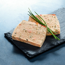 Terrine de saumon et pointe de ciboulette pain 840g