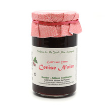 Hand-made black cherry jam 370g
