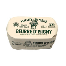 Beurre d'Isigny AOP demi-sel baratte 250g