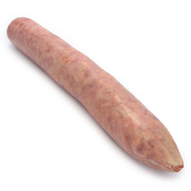 Plain straight garlic sausage in natural gut vacuum packed 1.2kg