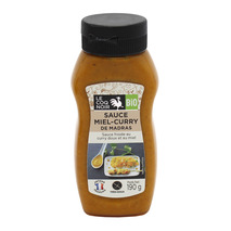 Organic Madras curry honey sauce squeeze 190g