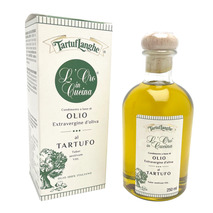 Préparation d'huile d'olive saveur & morceaux de truffe d'été Tuber Aestivum Vitt. 250ml