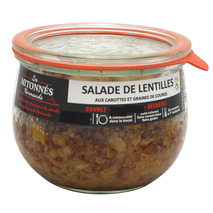 Salade de lentilles carottes et graines de courge verrine 350g