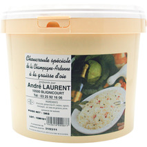 Choucroute cuite à la graisse d'oie Label Rouge seau 5kg