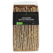 Organic cheese long crackers 130g