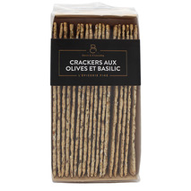 Olive and basil long crackers 130g