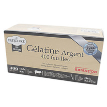 Gélatine porcine 170 bloom 400 feuilles 1kg