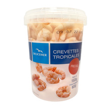 Medium peeled prawn cooked in brine bucket 900g