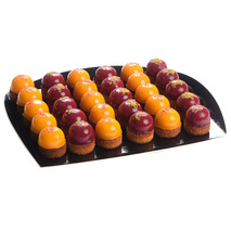 ❆ Foie gras bites with spicy mango or raspberry morello cherry service tray 2x15 460g