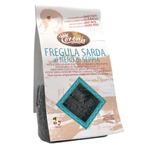 Cuttlefish ink fregula sarda - toasted durum wheat pasta 500g