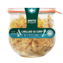 Cod with rice curry and small vegetables jar 260g