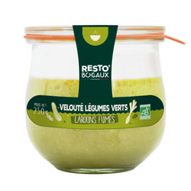 Velouté of green vegetables with smoked bacon 250g jar
