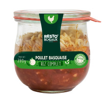 Basquaise chicken and its brown rice (French chicken) jar 280g