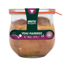 Veau marengo et son riz rouge (veau français) bocal 280g