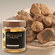 Préparation à base de miel d'acacia aromatisé à la truffe  bocal 170g