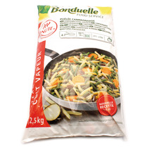 ❆ Stir-fry green beans. yellow French beans. carrots. aubergines Minute 2.5kg