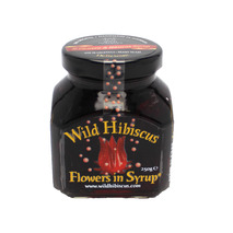 Wild hibiscus flowers in syrup jar 250g