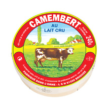 Raw french milk camembert 240g
