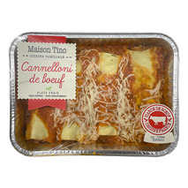 Cannelloni de boeuf français barquette 750g