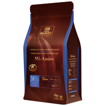 Bittersweet chocolate couverture 58% drops 5kg