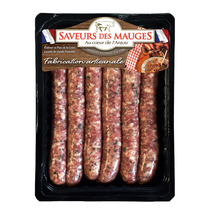 Artisanal chipolata with herbs without coloring LPF x6 300g