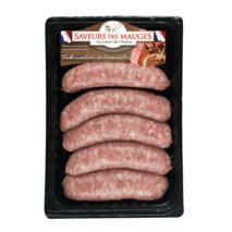 Artisanal Toulouse sausage with herbs without coloring LPF x6 600g