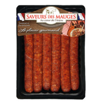 French beef and mutton merguez x6 ±300g
