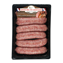Plain Toulouse sausage without coloring LPF x6 600g
